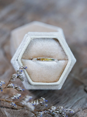 Mali Garnet Ring with Hidden Gems - Gardens of the Sun | Ethical Jewelry