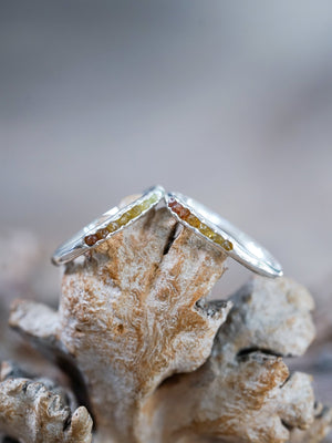 Mali Garnet Ring with Hidden Gems - Gardens of the Sun | Ethical Jewelry