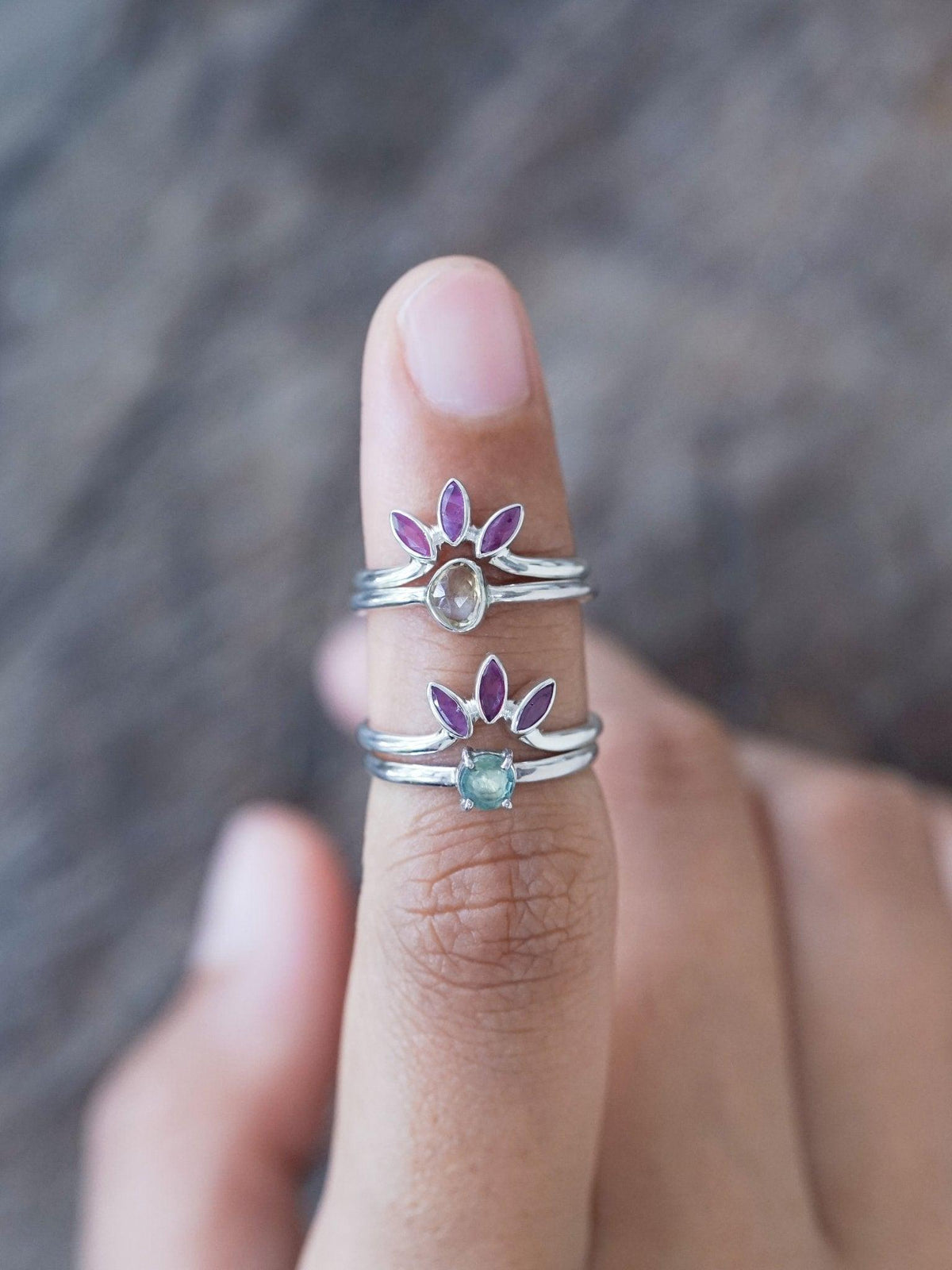 Marquise Ruby Crown Ring - Gardens of the Sun | Ethical Jewelry