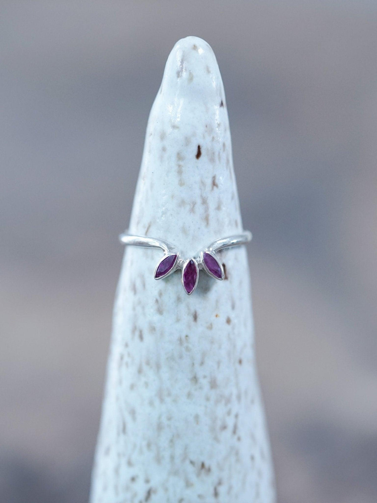 Marquise Ruby Crown Ring - Gardens of the Sun | Ethical Jewelry