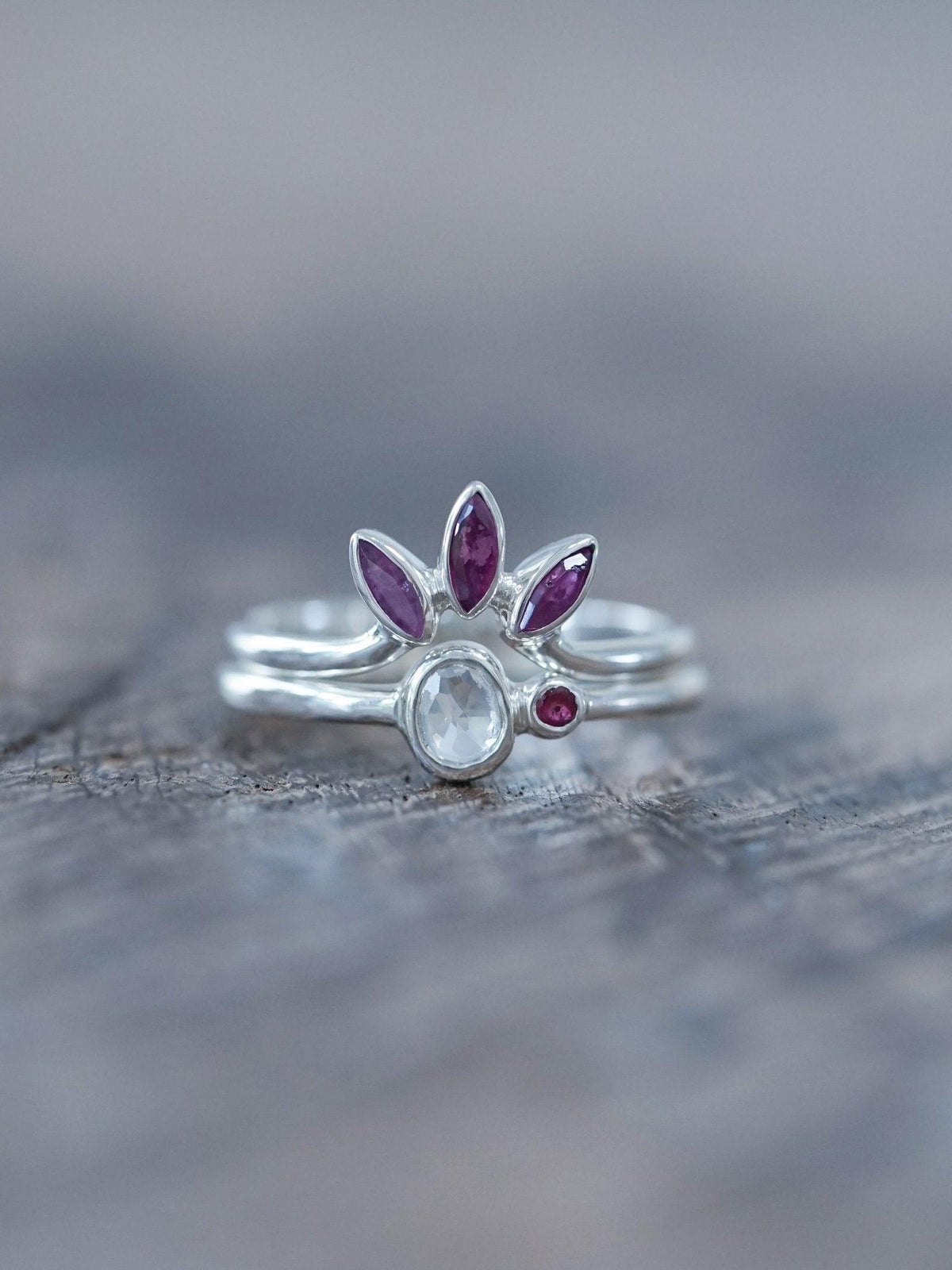 Marquise Ruby Crown Ring - Gardens of the Sun | Ethical Jewelry
