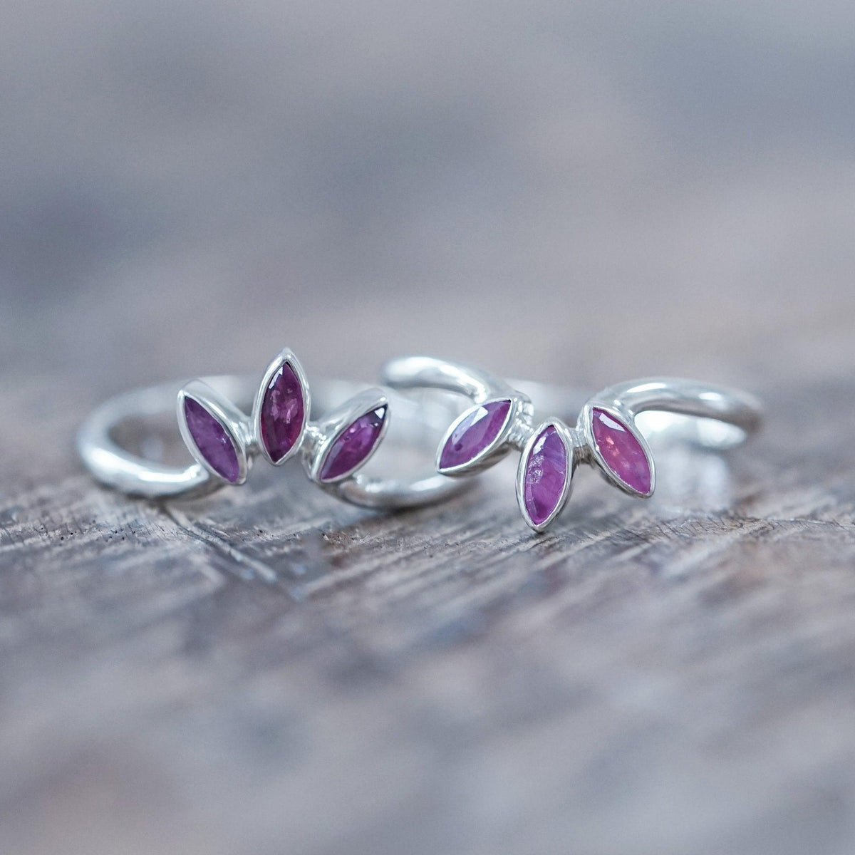 Marquise Ruby Crown Ring - Gardens of the Sun | Ethical Jewelry