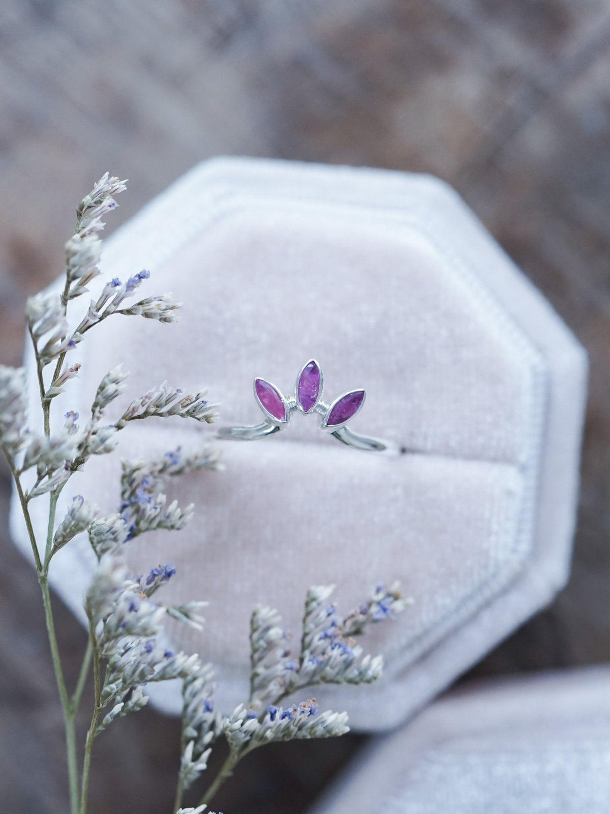 Marquise Ruby Crown Ring - Gardens of the Sun | Ethical Jewelry
