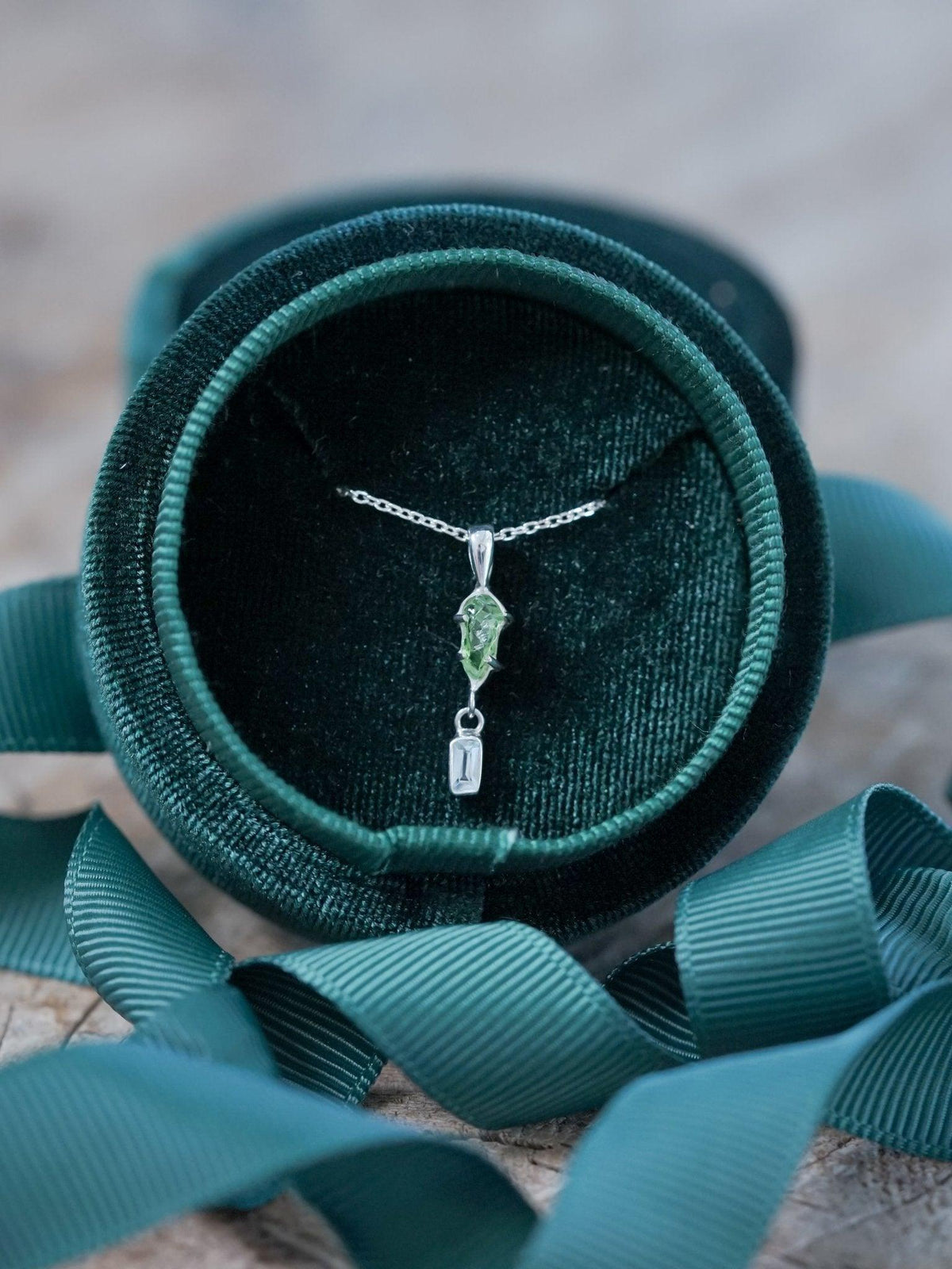 Merelani Mint Garnet and Aquamarine Necklace - Gardens of the Sun | Ethical Jewelry