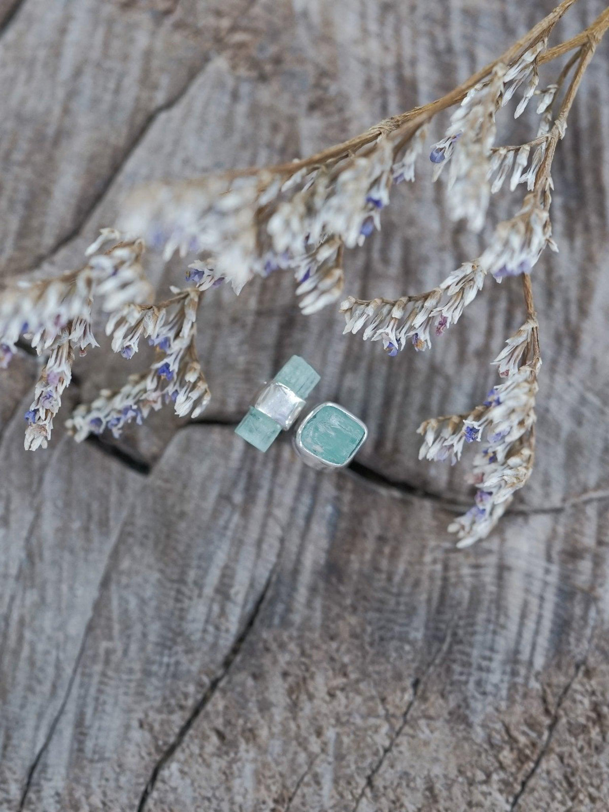 Mismatched Emerald Crystal Earrings - Gardens of the Sun | Ethical Jewelry