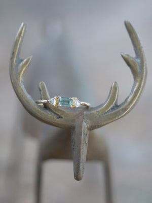 Montana Sapphire and Diamond Ring in Ethical Gold - Gardens of the Sun | Ethical Jewelry