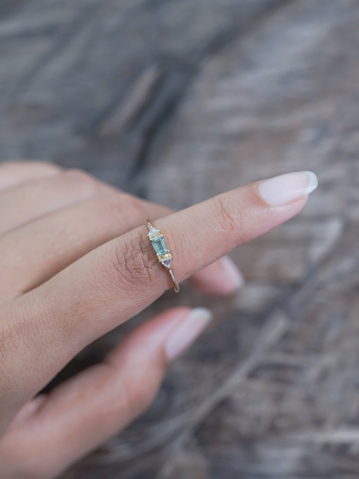 Montana Sapphire and Diamond Ring in Ethical Gold - Gardens of the Sun | Ethical Jewelry