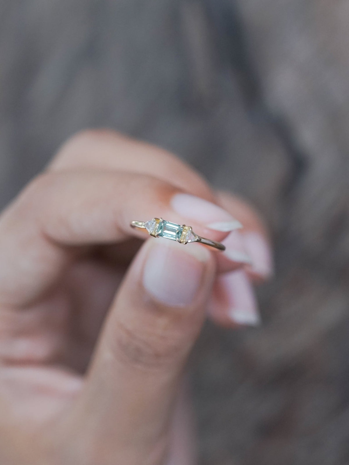 Montana Sapphire and Diamond Ring in Ethical Gold - Gardens of the Sun | Ethical Jewelry