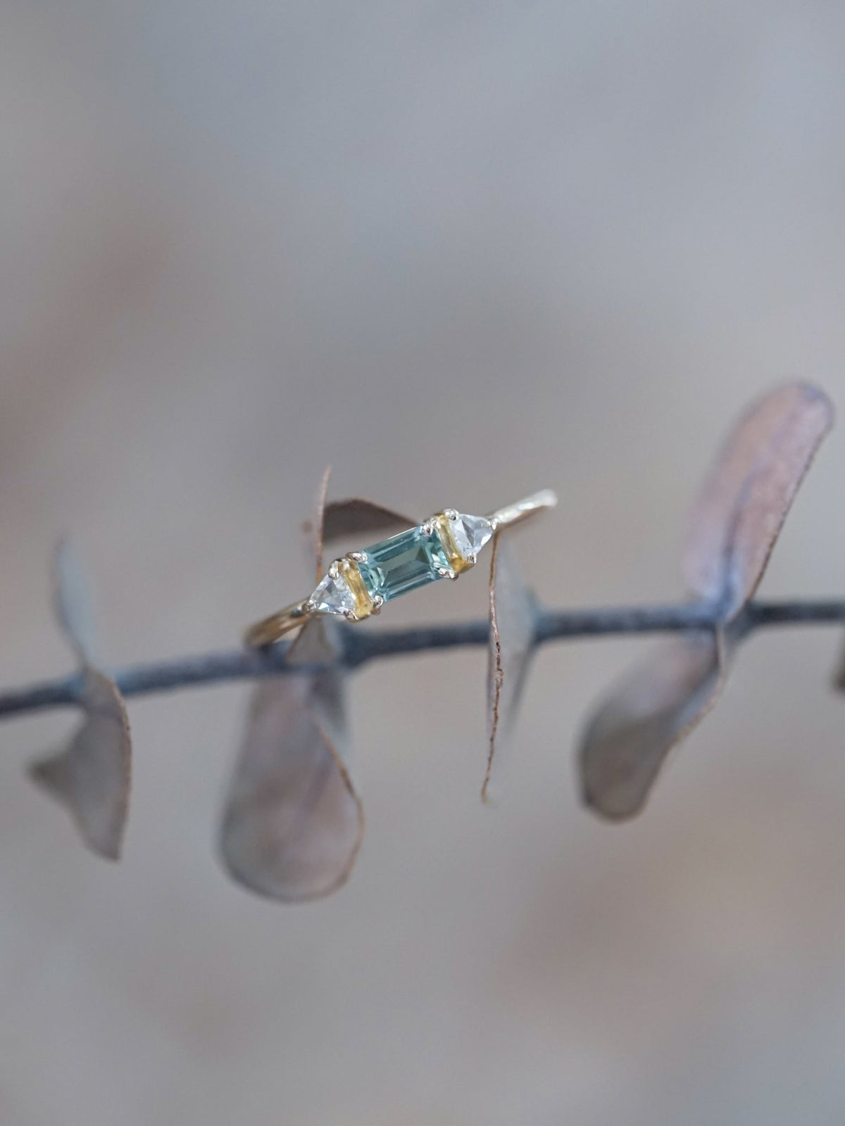 Montana Sapphire and Diamond Ring in Ethical Gold - Gardens of the Sun | Ethical Jewelry