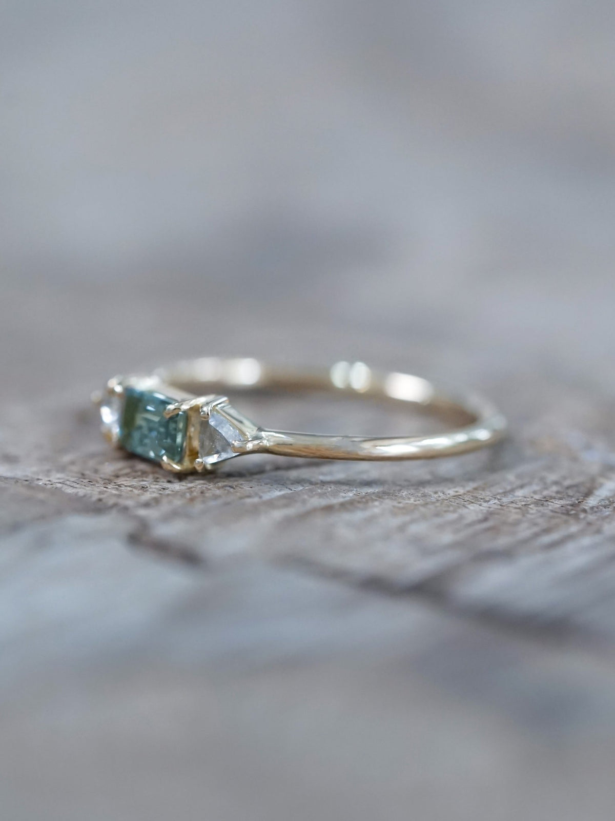 Montana Sapphire and Diamond Ring in Ethical Gold - Gardens of the Sun | Ethical Jewelry