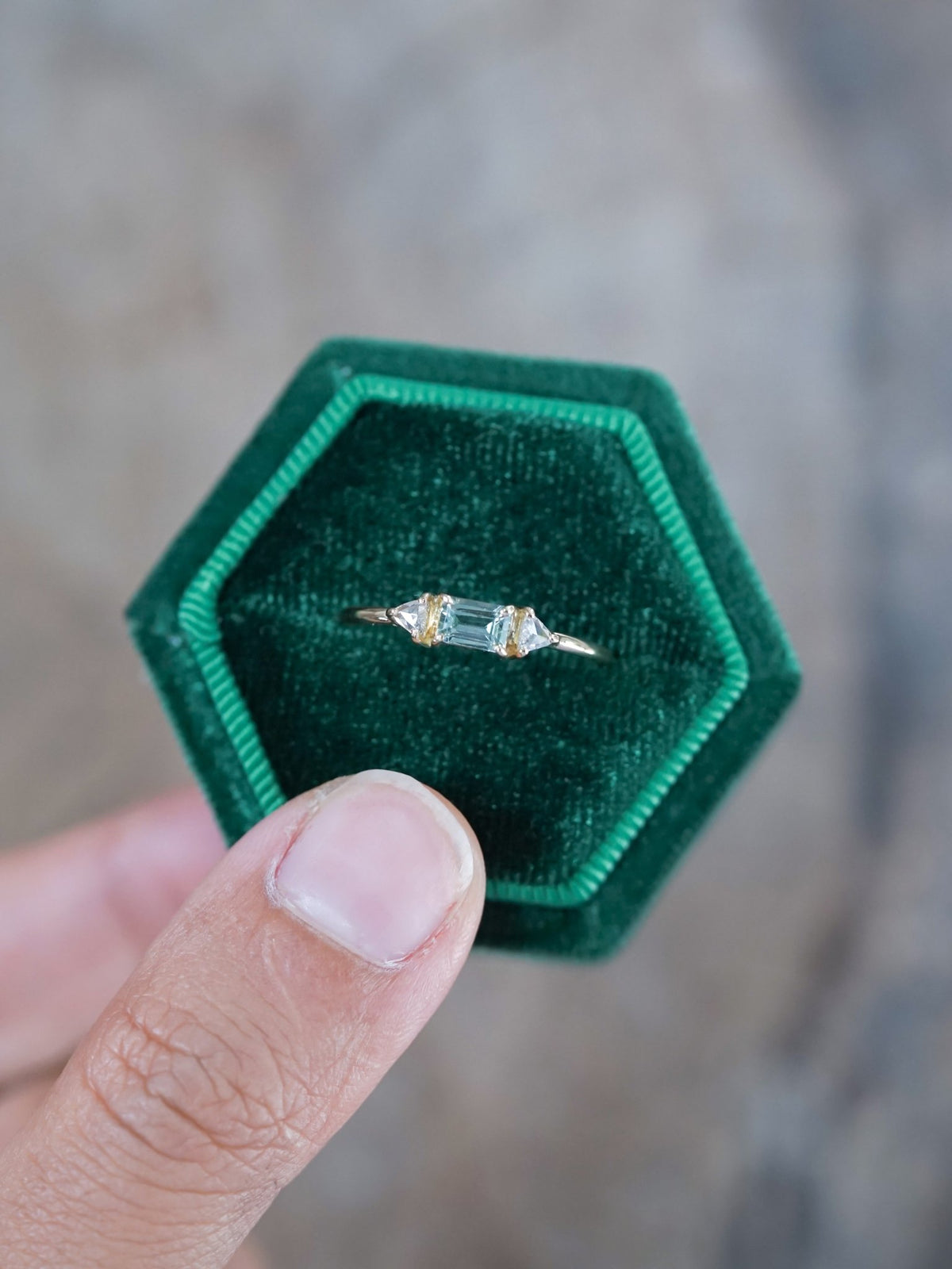 Montana Sapphire and Diamond Ring in Ethical Gold - Gardens of the Sun | Ethical Jewelry