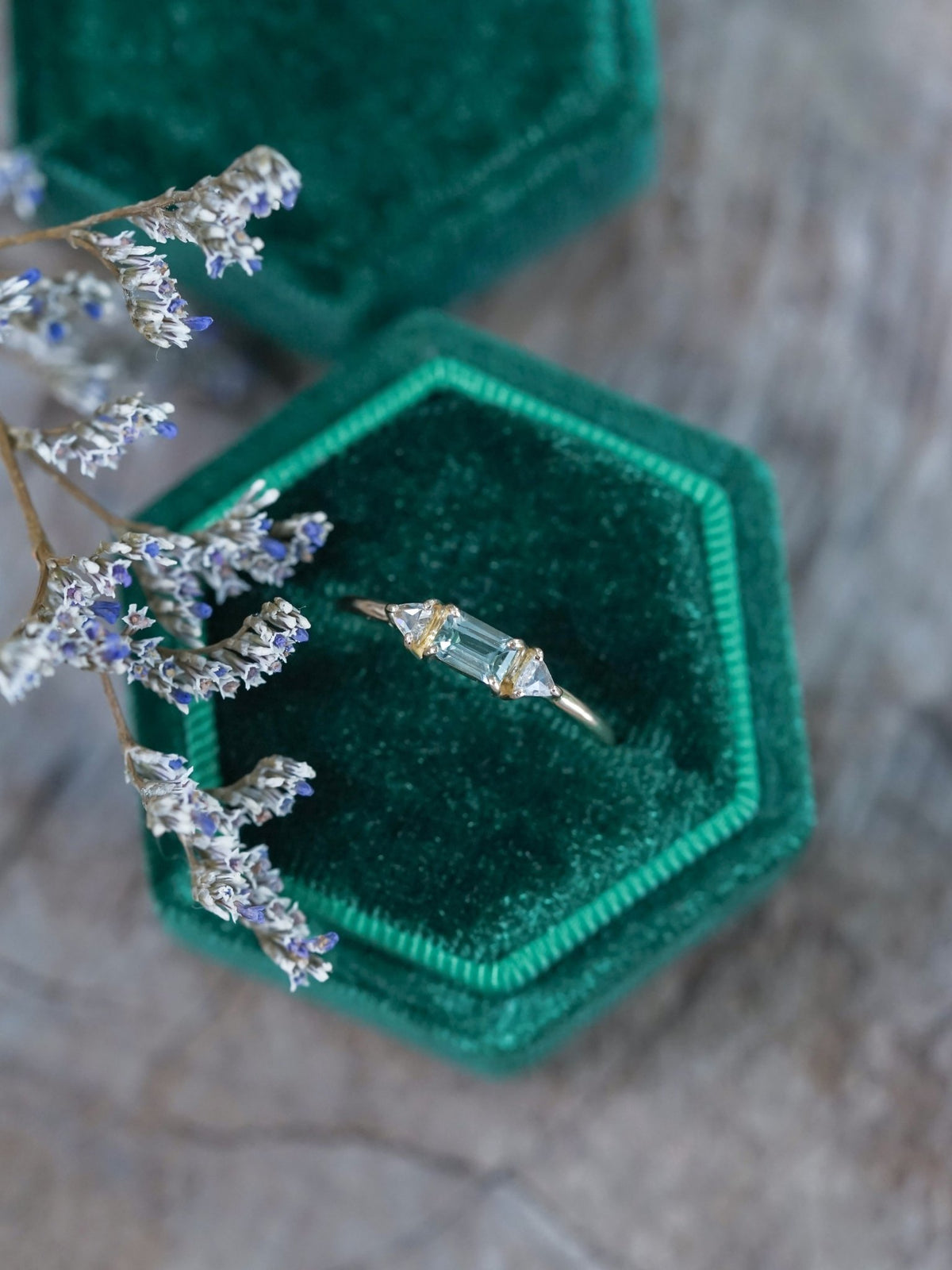 Montana Sapphire and Diamond Ring in Ethical Gold - Gardens of the Sun | Ethical Jewelry