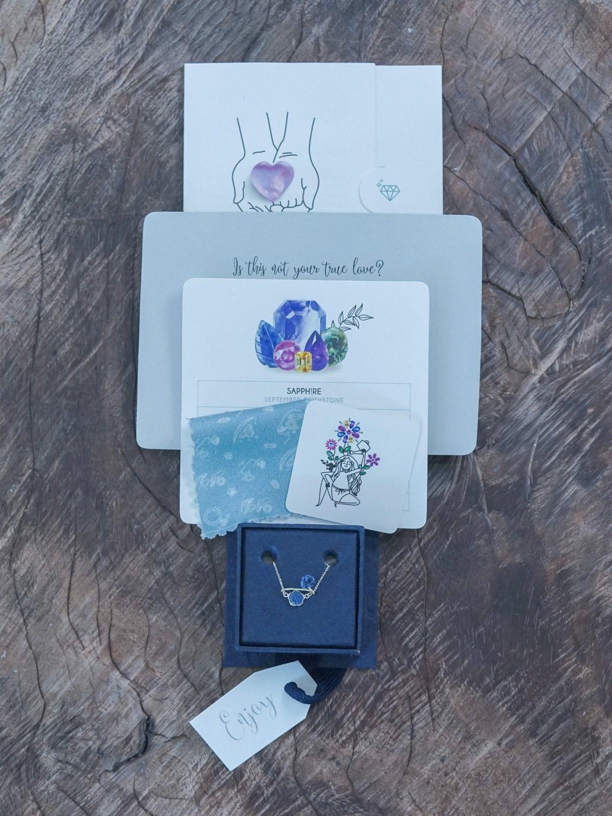 Montana Sapphire Flower Bracelet - Gardens of the Sun | Ethical Jewelry