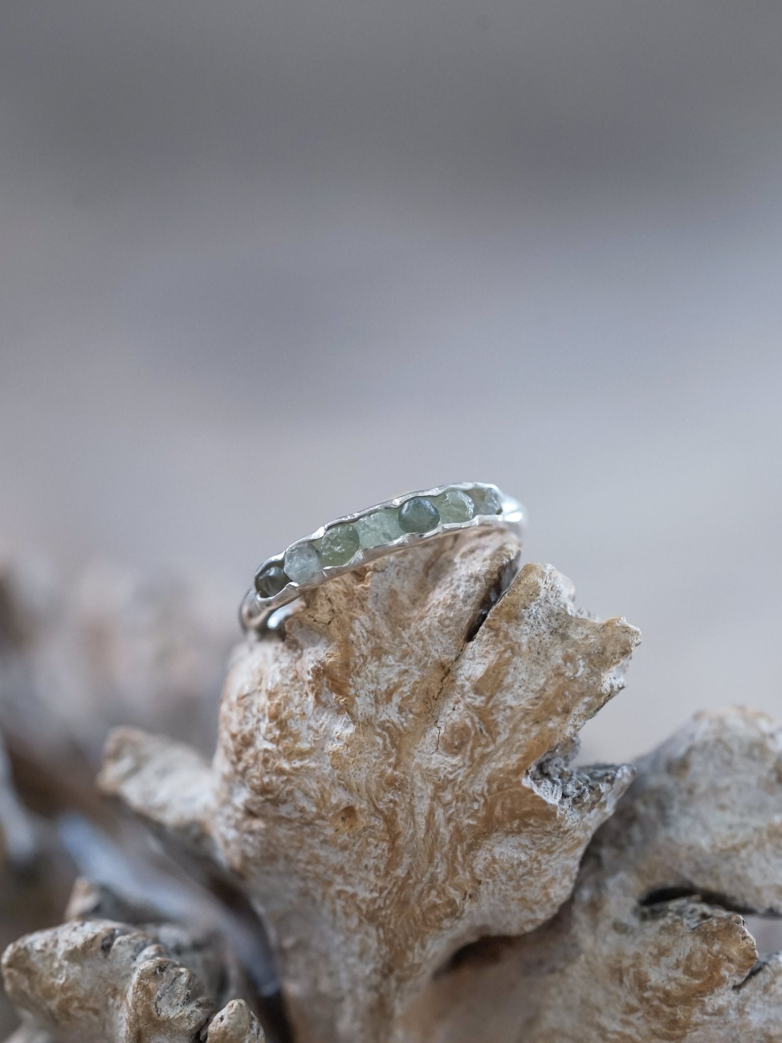 Art Deco Style 1.03 Carat Diamond and Sapphire Ring - GIA H VS2
