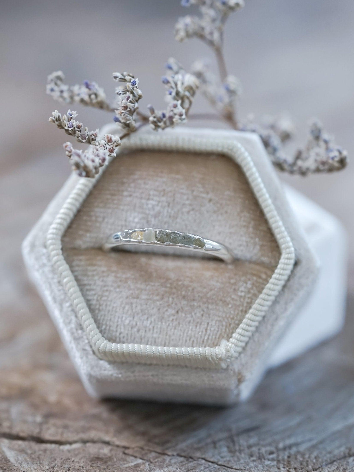 Montana Sapphire Ring with Hidden Gems - Gardens of the Sun | Ethical Jewelry