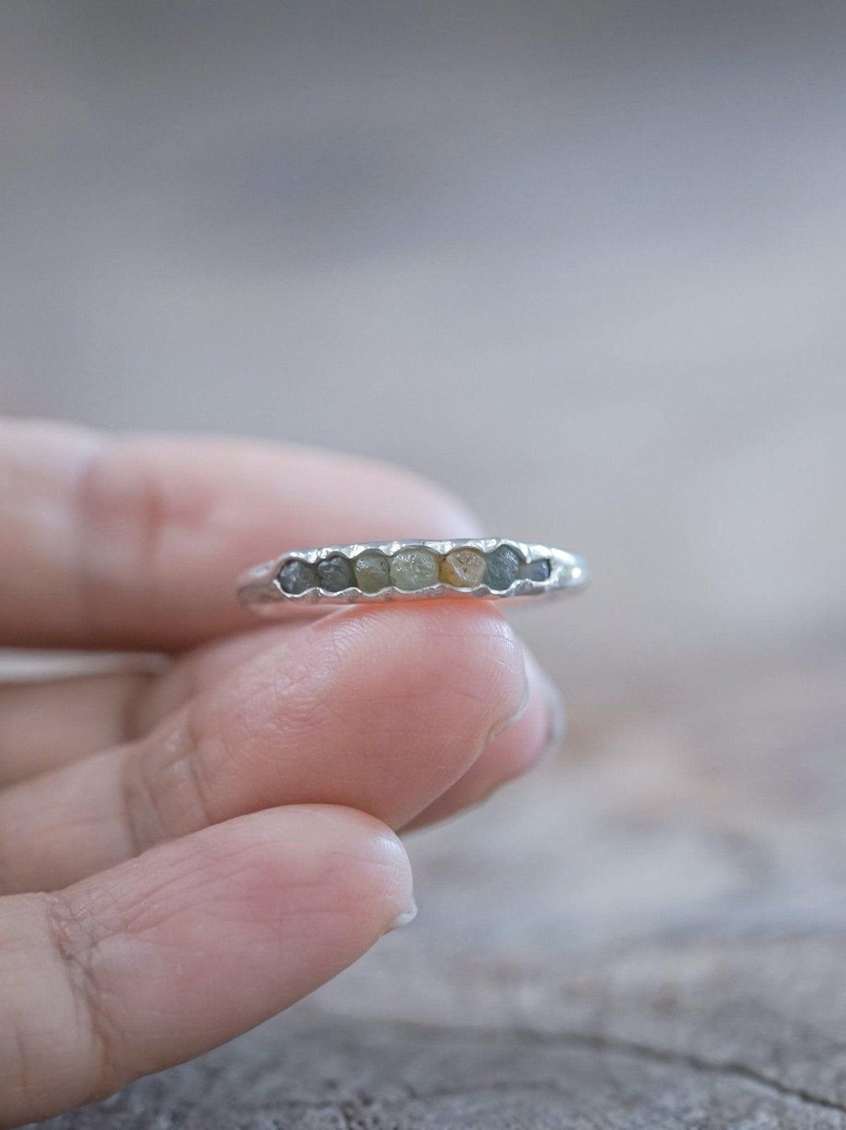 Montana Sapphire Ring with Hidden Gems - Gardens of the Sun | Ethical Jewelry