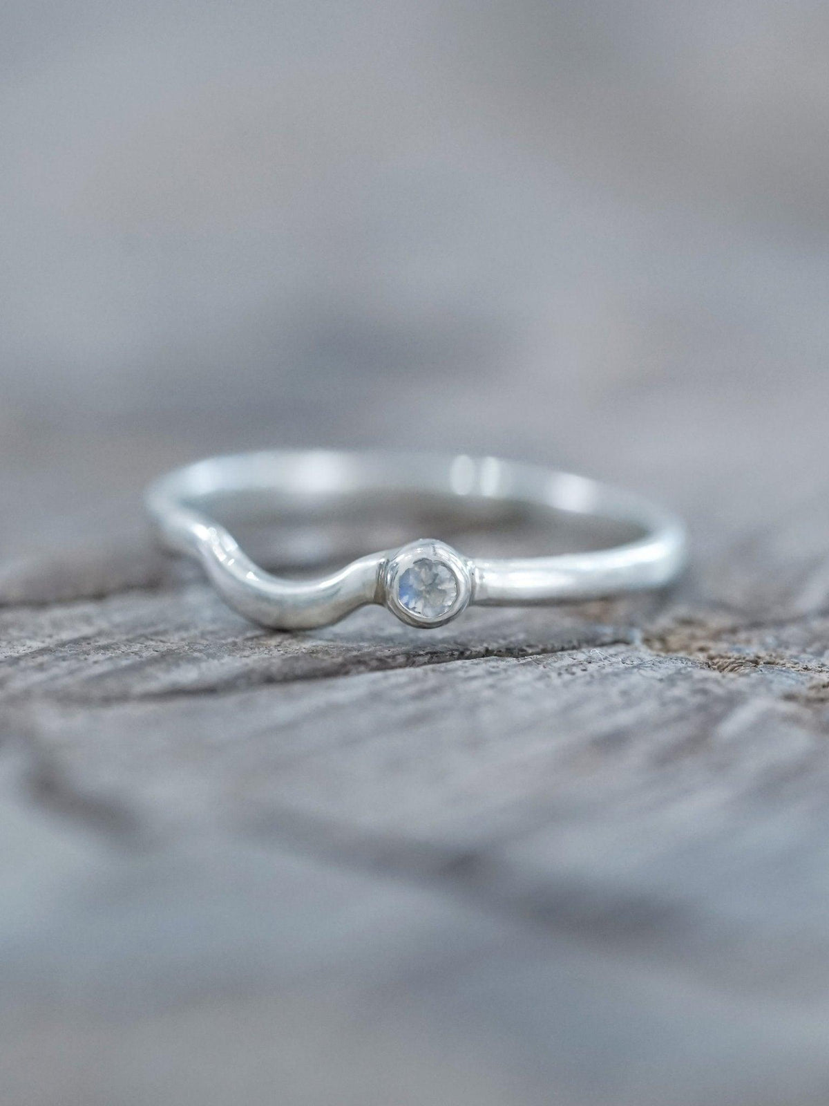 Moonstone Satellite Stacking Band - Gardens of the Sun | Ethical Jewelry