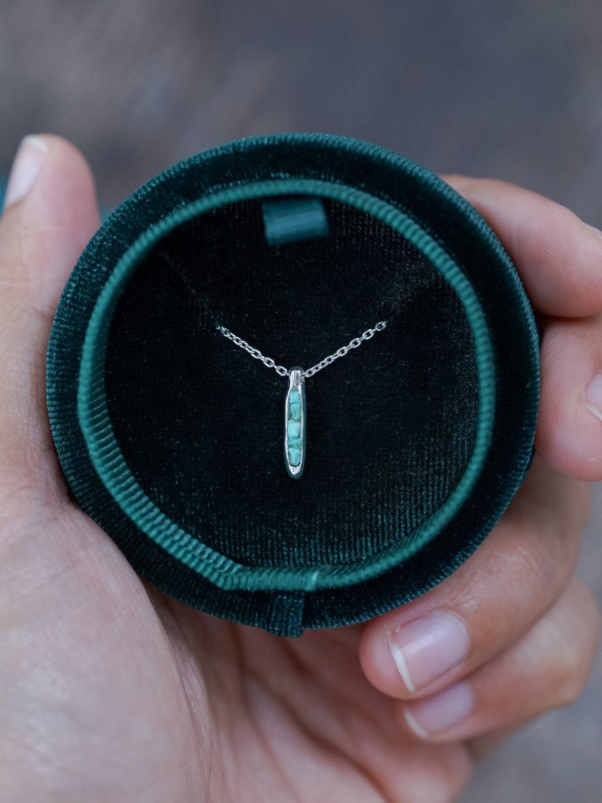 Nevada Turquoise Necklace with Hidden Gems - Gardens of the Sun | Ethical Jewelry