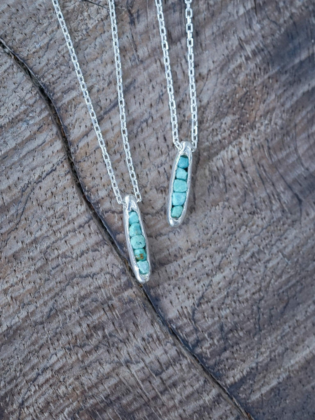 Nevada Turquoise Necklace with Hidden Gems - Gardens of the Sun | Ethical Jewelry
