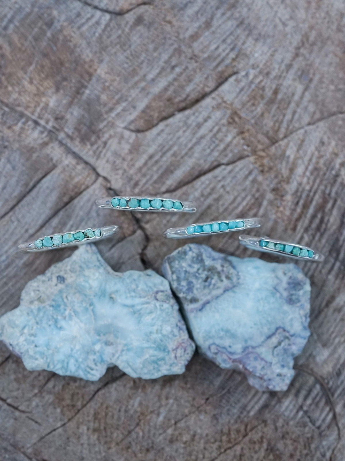Nevada Turquoise Ring with Hidden Gems - Gardens of the Sun | Ethical Jewelry