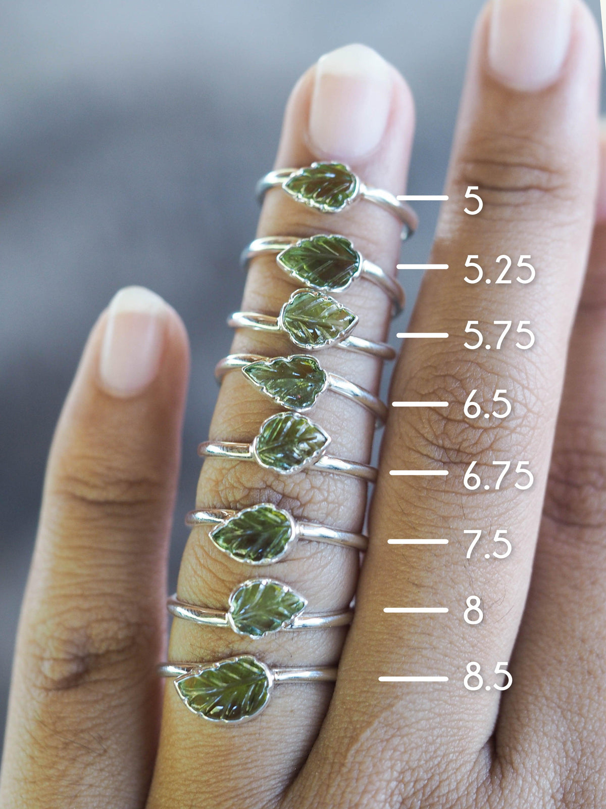 Peridot Leaf Ring - Gardens of the Sun | Ethical Jewelry