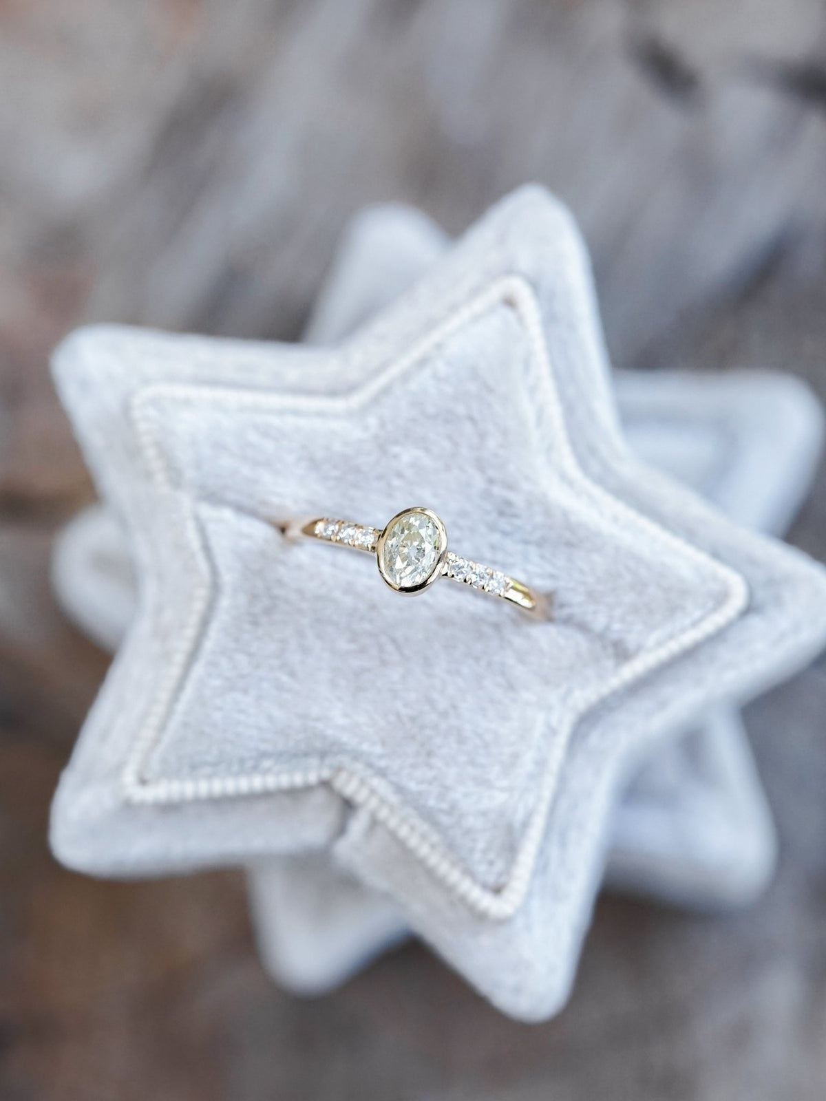 Old Mine Cut Oval Diamond Ring - Gardens of the Sun | Ethical Jewelry