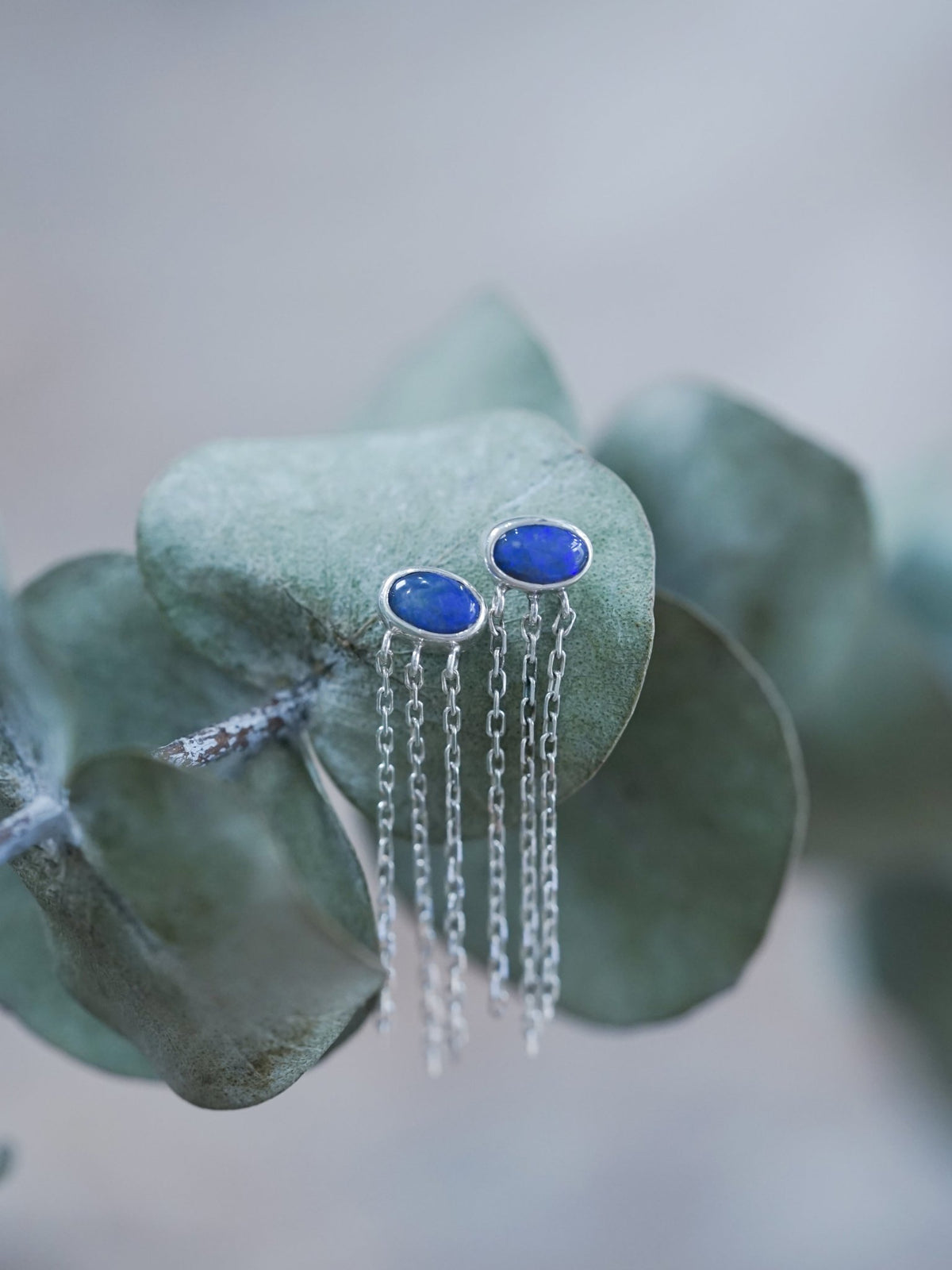 Opal Chain Earrings - Gardens of the Sun | Ethical Jewelry