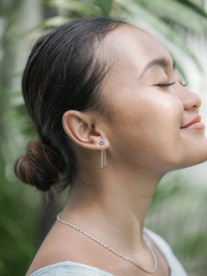 Opal Chain Earrings - Gardens of the Sun | Ethical Jewelry