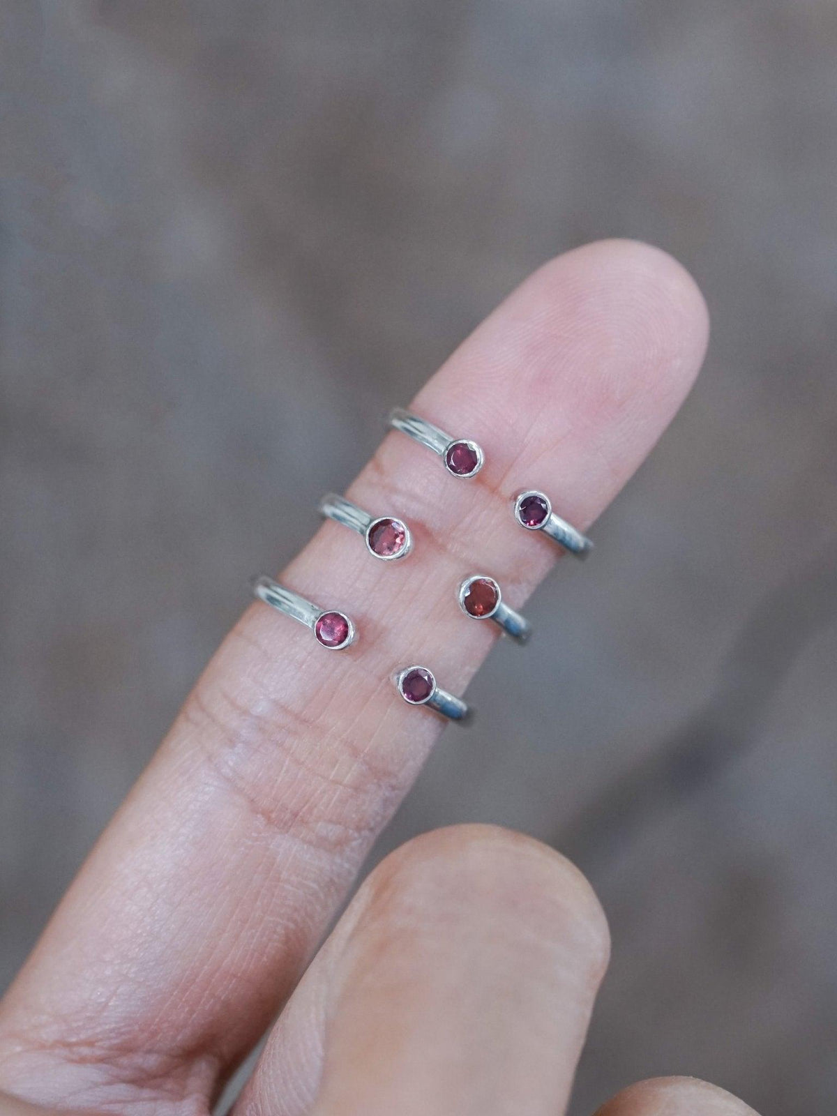 Open Garnet Ring - Gardens of the Sun | Ethical Jewelry