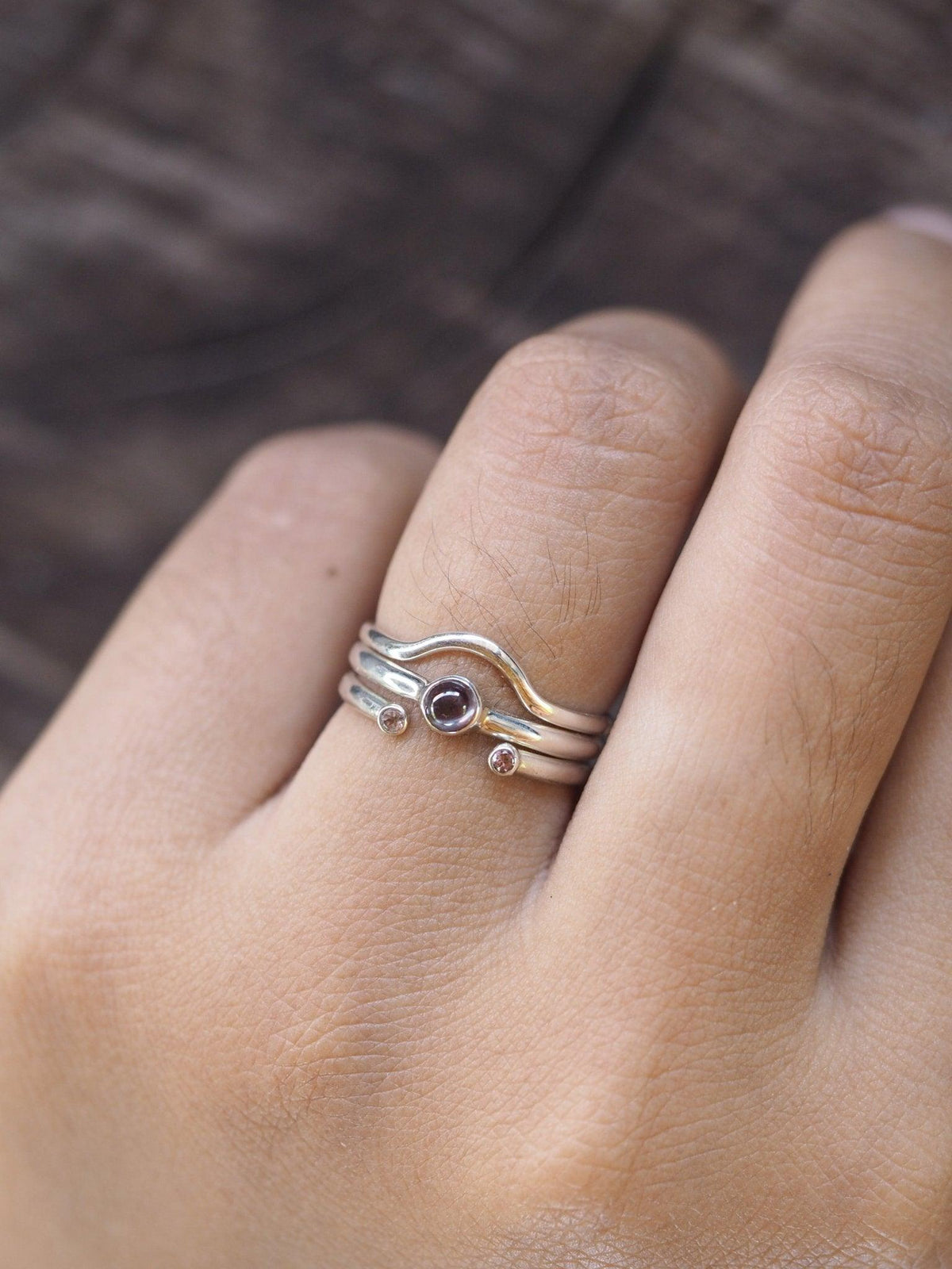 Open Garnet Ring - Gardens of the Sun | Ethical Jewelry