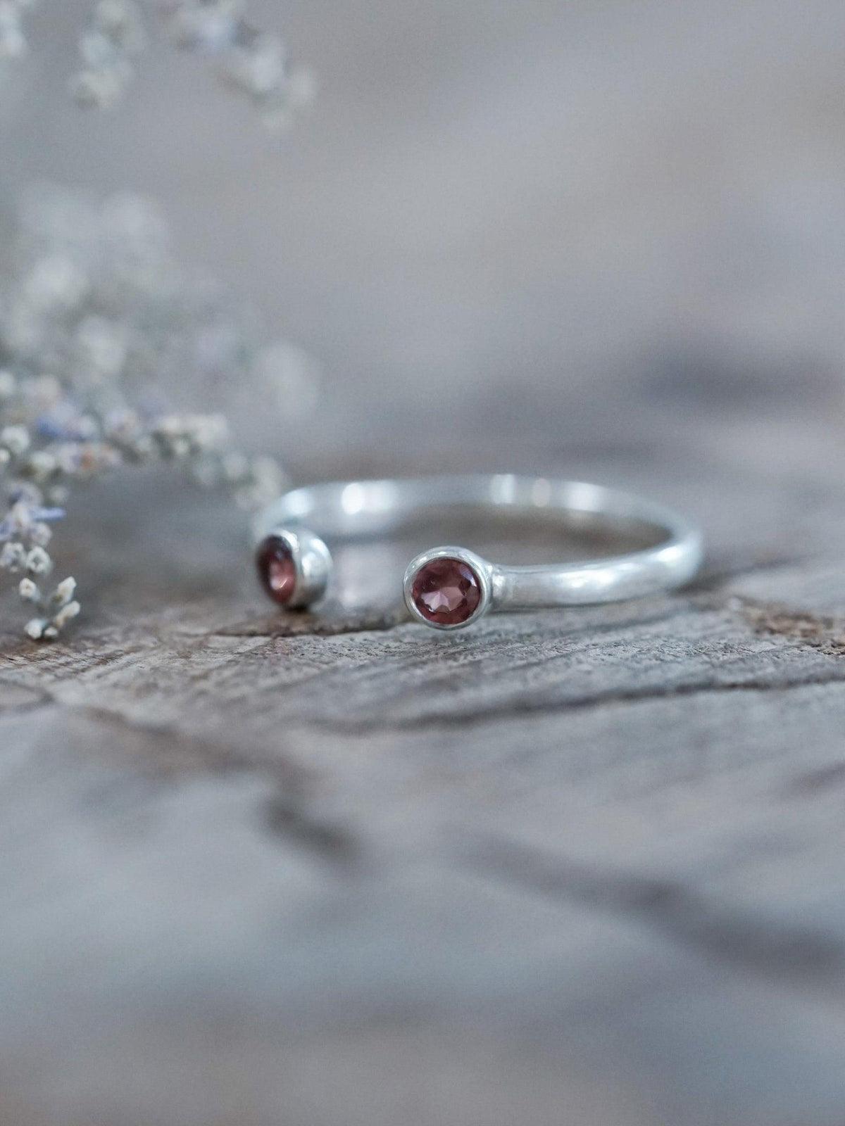 Open Garnet Ring - Gardens of the Sun | Ethical Jewelry