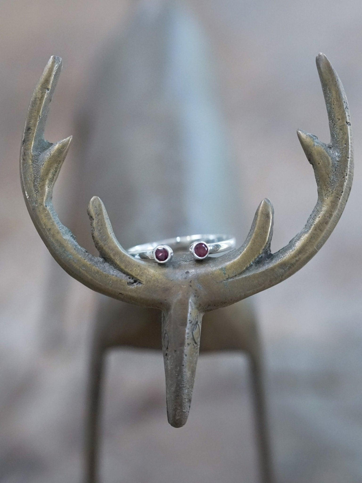 Open Garnet Ring - Gardens of the Sun | Ethical Jewelry