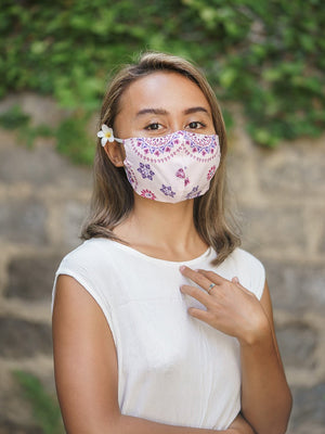 Organic Cotton Face Mask - Gardens of the Sun | Ethical Jewelry