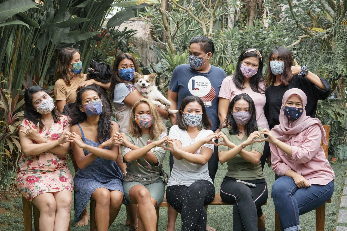 Organic Cotton Face Mask - Gardens of the Sun | Ethical Jewelry