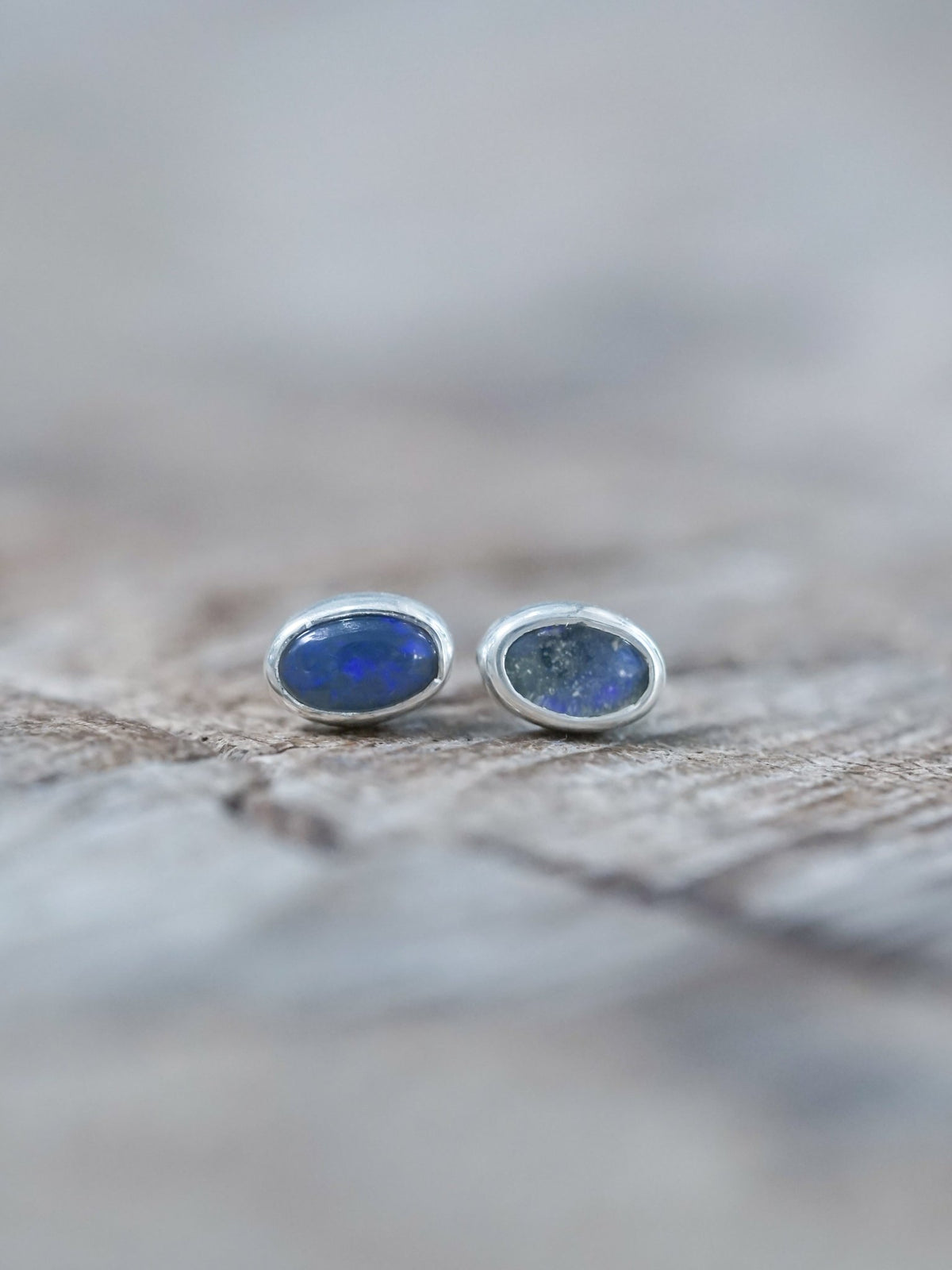 Oval Opal Earrings - Gardens of the Sun | Ethical Jewelry