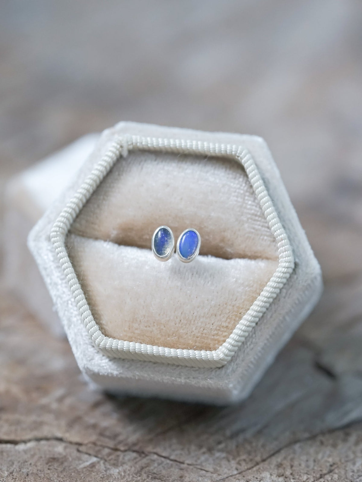 Oval Opal Earrings - Gardens of the Sun | Ethical Jewelry