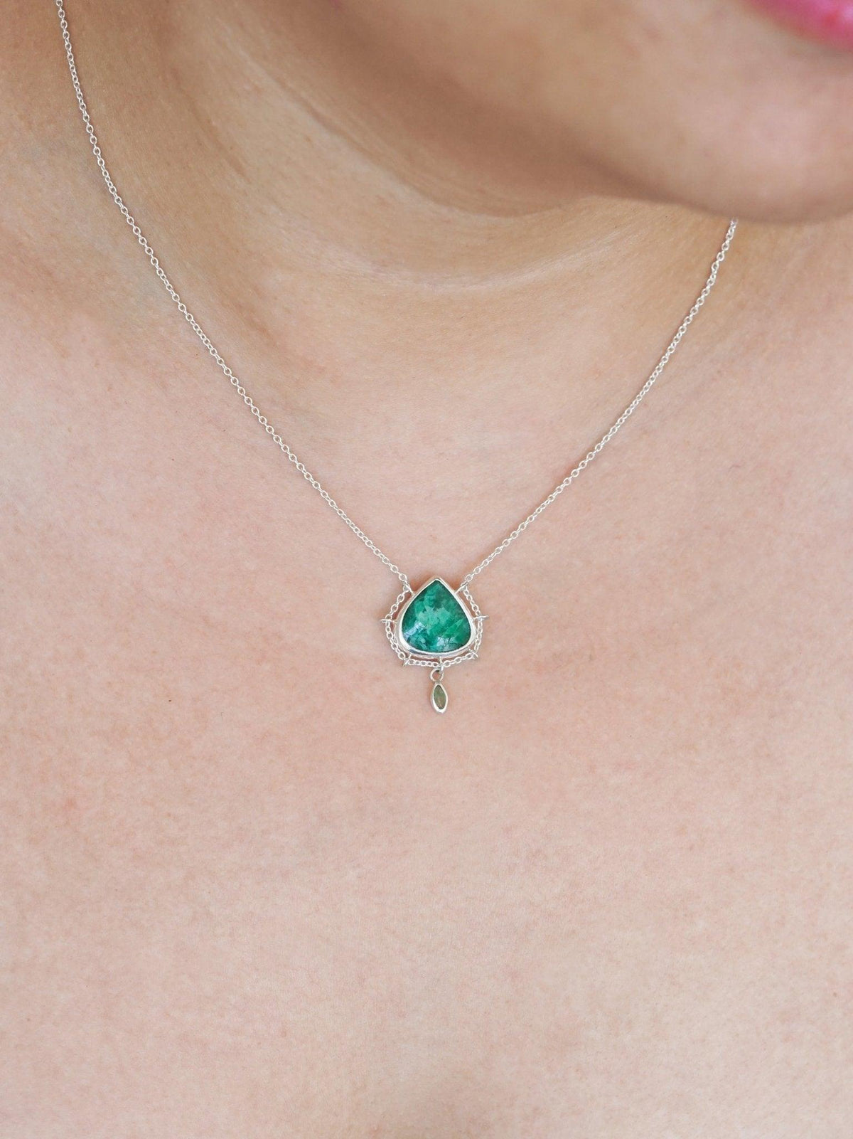 Pear Emerald Necklace - Gardens of the Sun | Ethical Jewelry