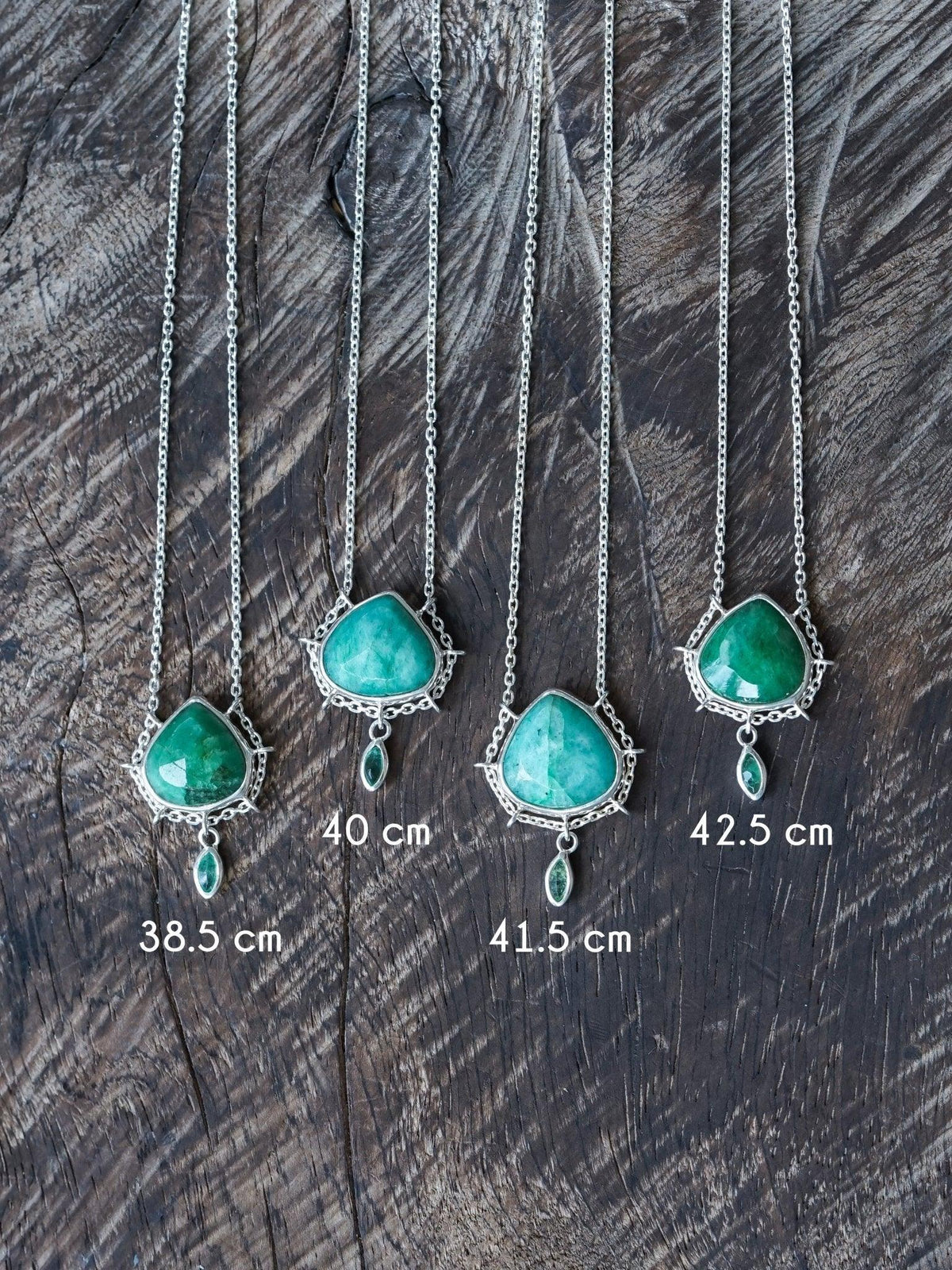 Pear Emerald Necklace - Gardens of the Sun | Ethical Jewelry