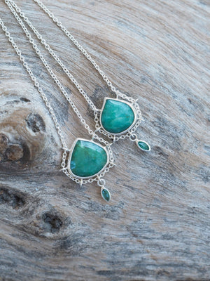Pear Emerald Necklace - Gardens of the Sun | Ethical Jewelry