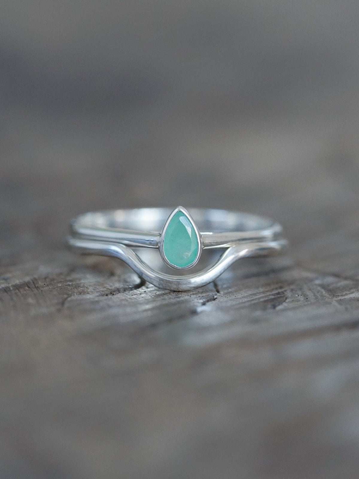 Pear Emerald Ring - Gardens of the Sun | Ethical Jewelry