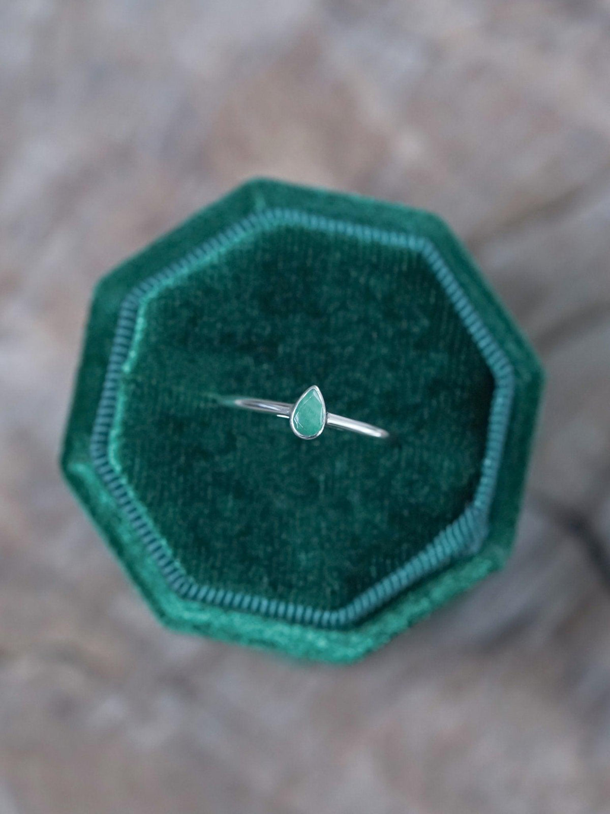 Pear Emerald Ring - Gardens of the Sun | Ethical Jewelry