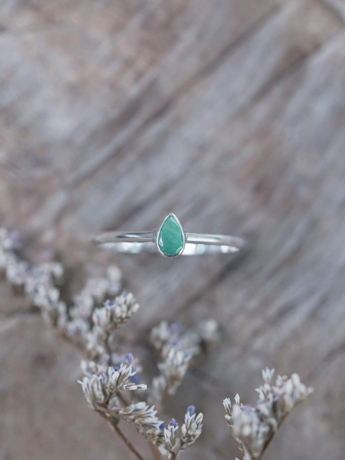 Pear Emerald Ring - Gardens of the Sun | Ethical Jewelry