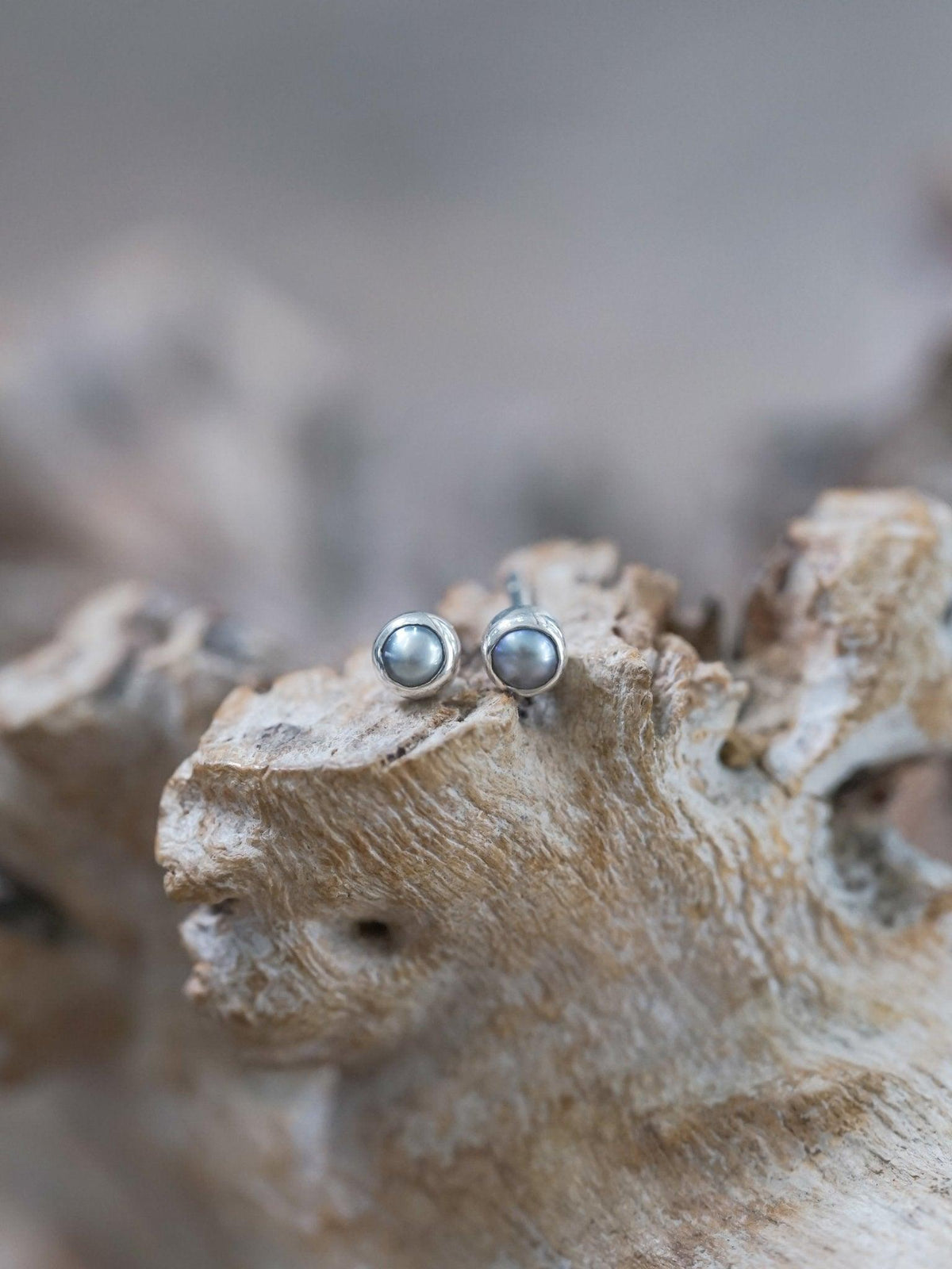 Pearl Button Earrings - Gardens of the Sun | Ethical Jewelry