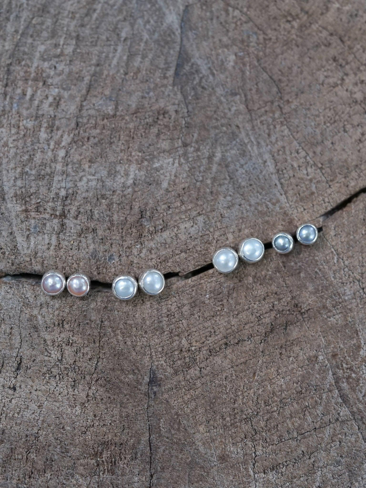 Pearl Button Earrings - Gardens of the Sun | Ethical Jewelry