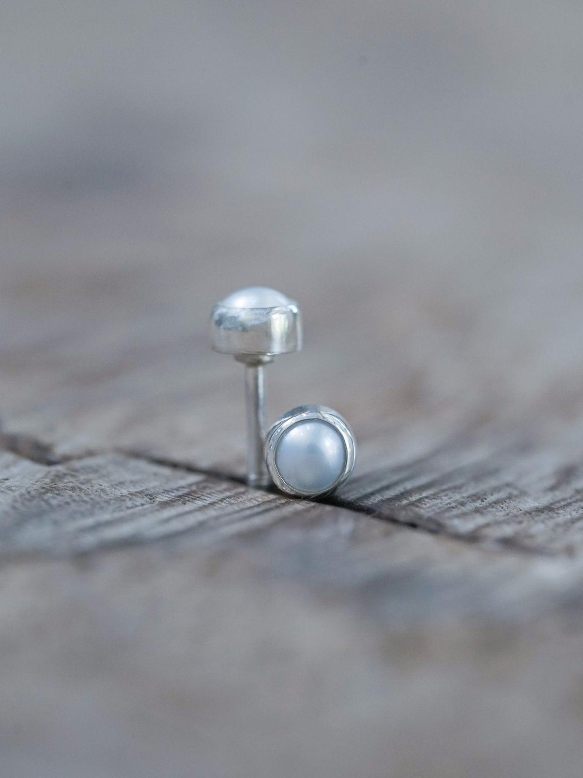 Pearl Button Earrings - Gardens of the Sun | Ethical Jewelry
