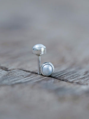 Pearl Button Earrings - Gardens of the Sun | Ethical Jewelry