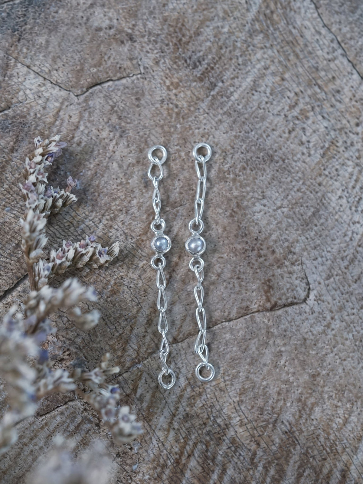 Pearl Ear Chains - Gardens of the Sun | Ethical Jewelry