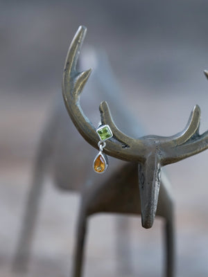Peridot and Citrine Earrings - Gardens of the Sun | Ethical Jewelry