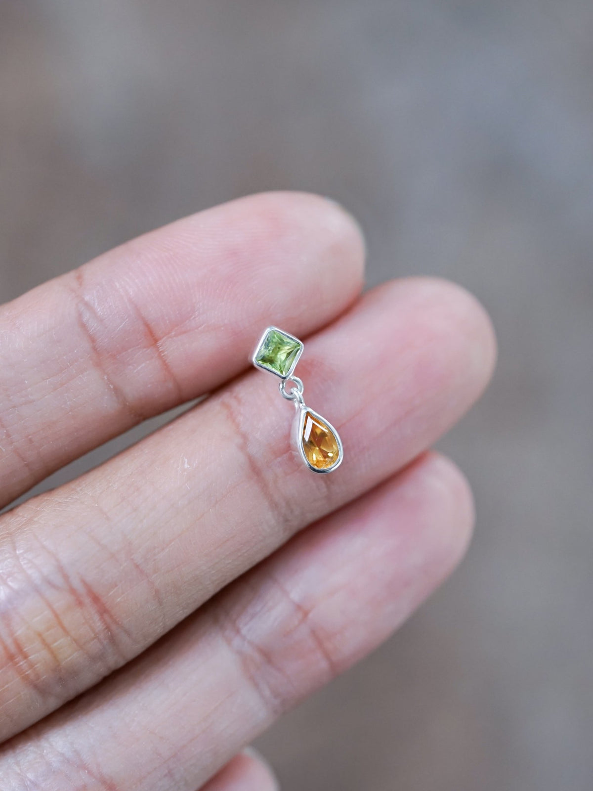 Peridot and Citrine Earrings - Gardens of the Sun | Ethical Jewelry
