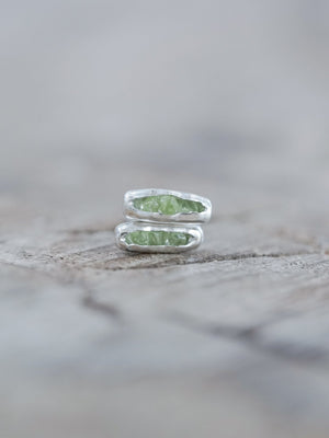 Peridot Earrings with Hidden Gems - Gardens of the Sun | Ethical Jewelry